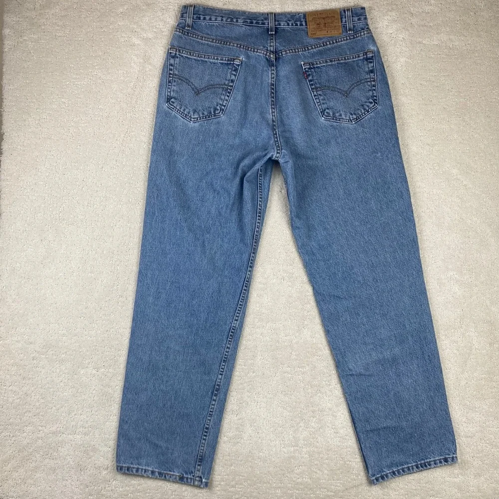 Vtg Levi's 550 Relaxed Jeans Mens 36x32 fits 35x31 Blue 100% Cotton Y2K Denim